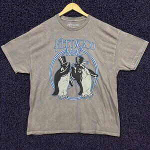 Fleetwood Mac Rumours Album Fancy Penguins Band T-Shirt XL